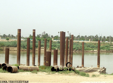 رفع تصرف ساخت‌وسازهای غیرمجاز در بستر رودخانه کارون - مهرشید نیرو